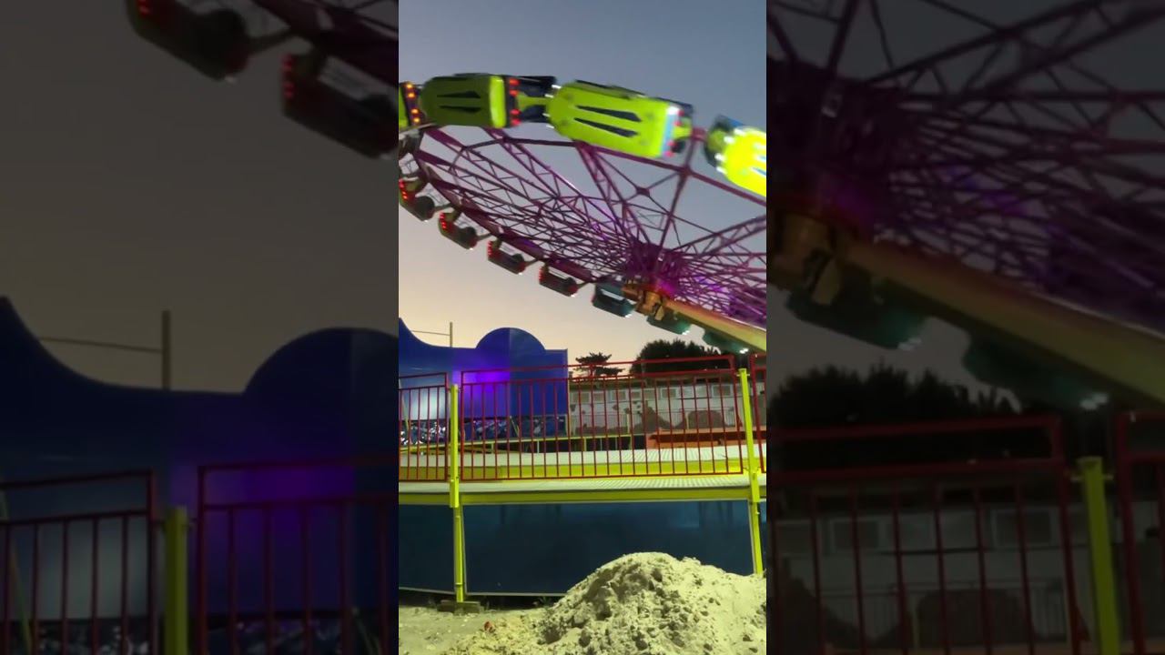 Страшная карусель / аттракционы Анапа 2024 #аттракционы #анапа2024