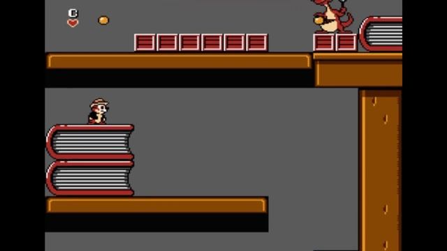 Dendy (Famicom,Nintendo,Nes) 8-bit Chip & Dale 1часть уровень 3