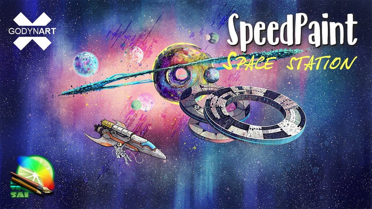 Как нарисовать космос