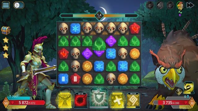 Puzzle Quest 3 - Dok vs Свирепый Совомедведь