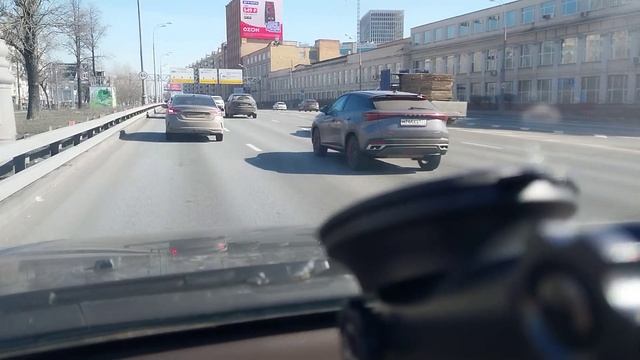 Москва, 19 марта 2023. Маршрут: ул. Новомарьинская - ул. Маршала Бирюзова - ул. Новомарьинская.