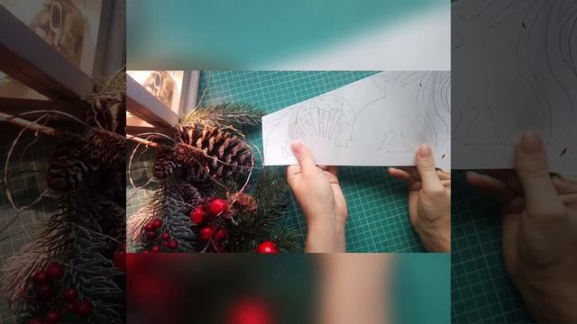 Мастер-класс _Зимняя картина на окошке