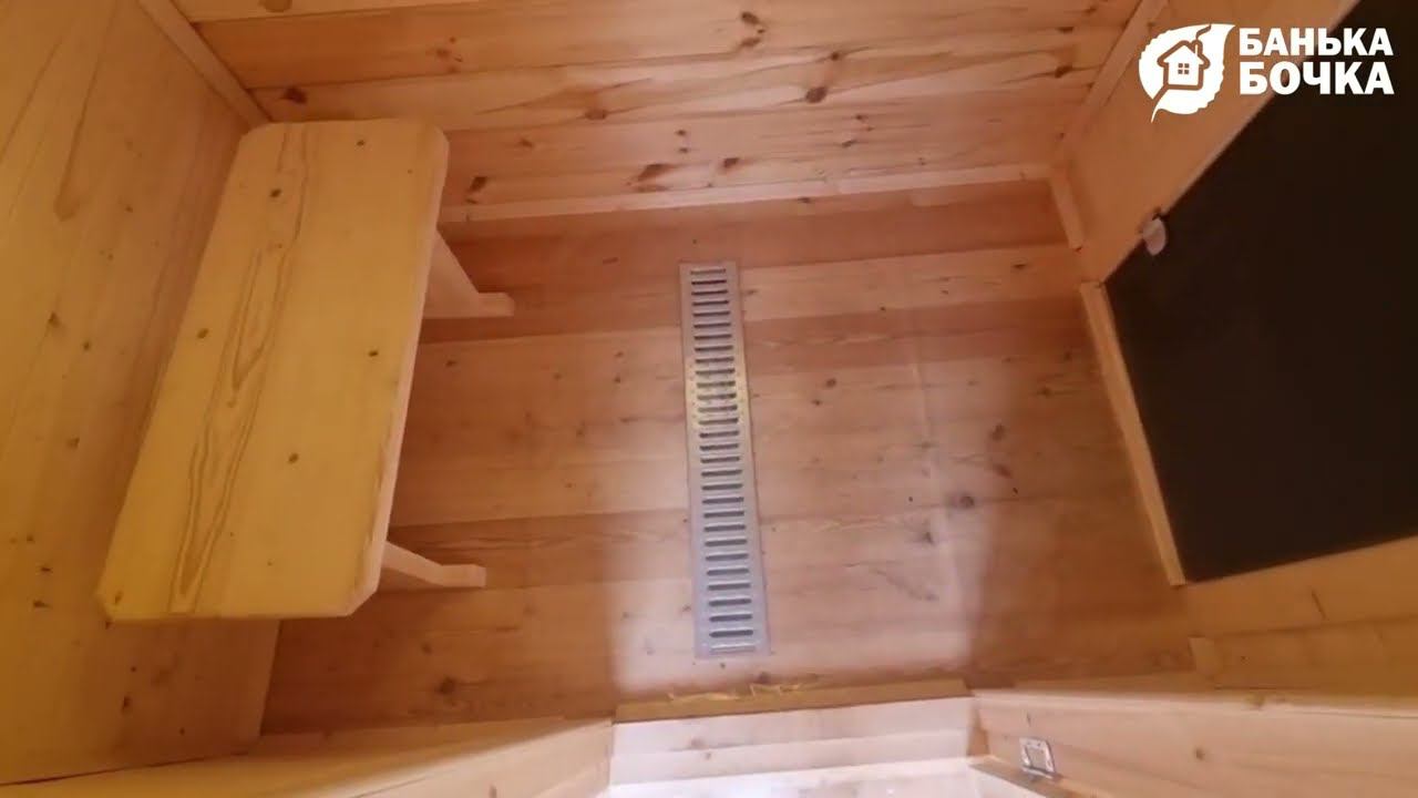 Пол из лиственницы в парной (Бруса-Каркаса)