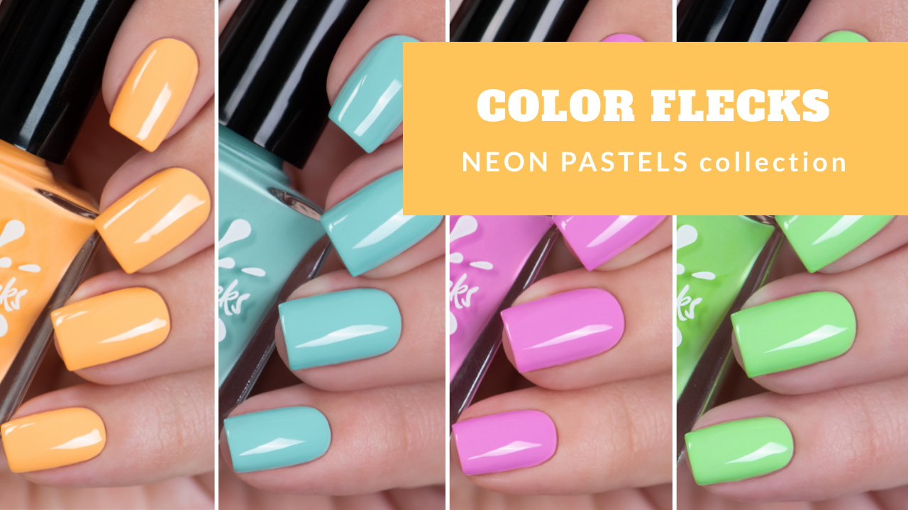 COLOR FLECKS апрель 2023 || коллекция пастельных неонов