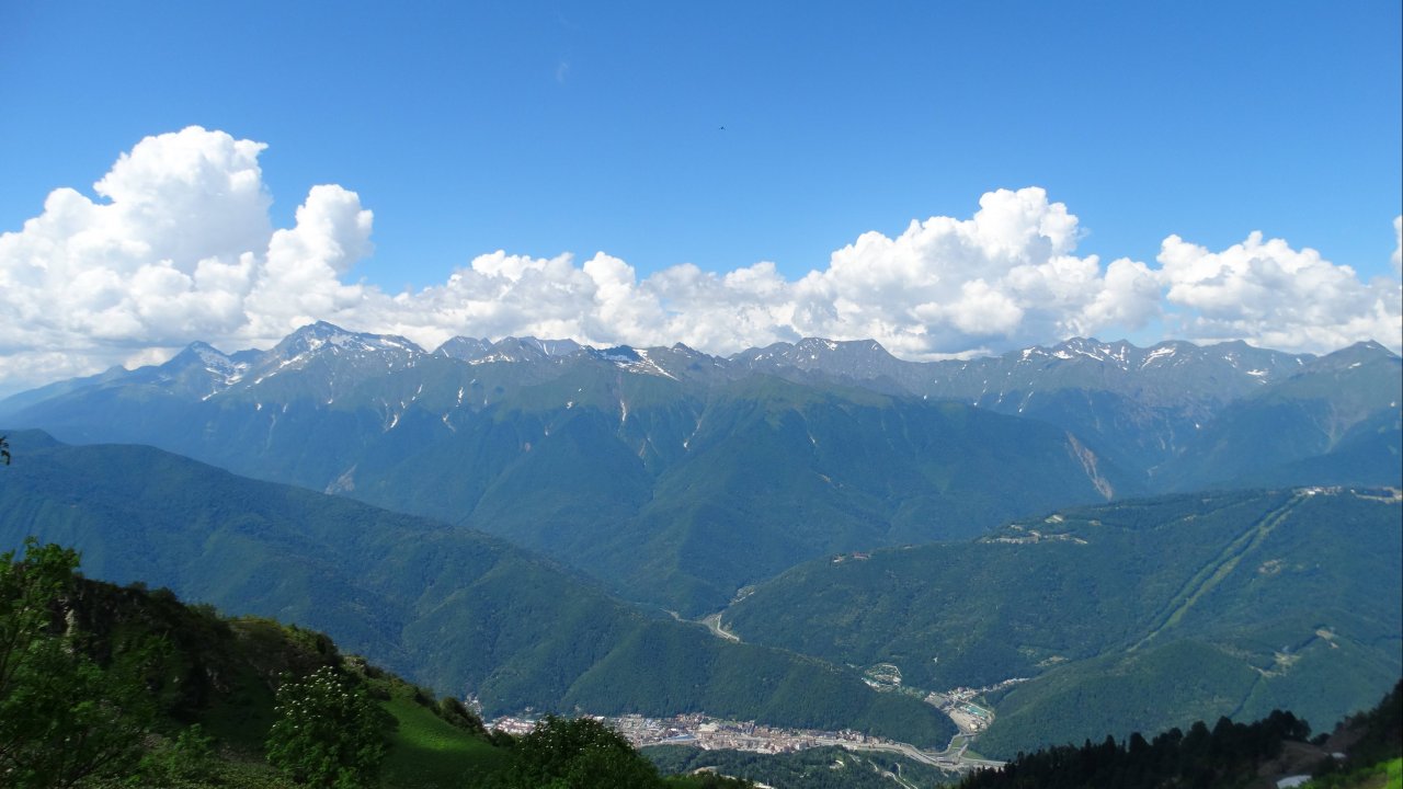 Сочинские горы. Утро на Красной Поляне 960.