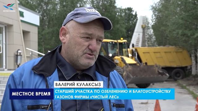 В НАДЫМЕ ПОЛНЫМ ХОДОМ ПРОДОЛЖАЮТСЯ РАБОТЫ ПО ОЗЕЛЕНЕНИЮ