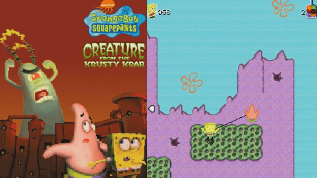 SpongeBob: Creature from the Krusty Krab JAVA GAME (THQ WIreless 2006) FULL WALKTHROUGH