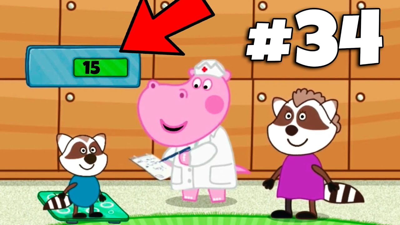 Енотики. 34 серия игры Семейка Гиппо. Приключения Hippo на канале BabyMax. Прохождение игры