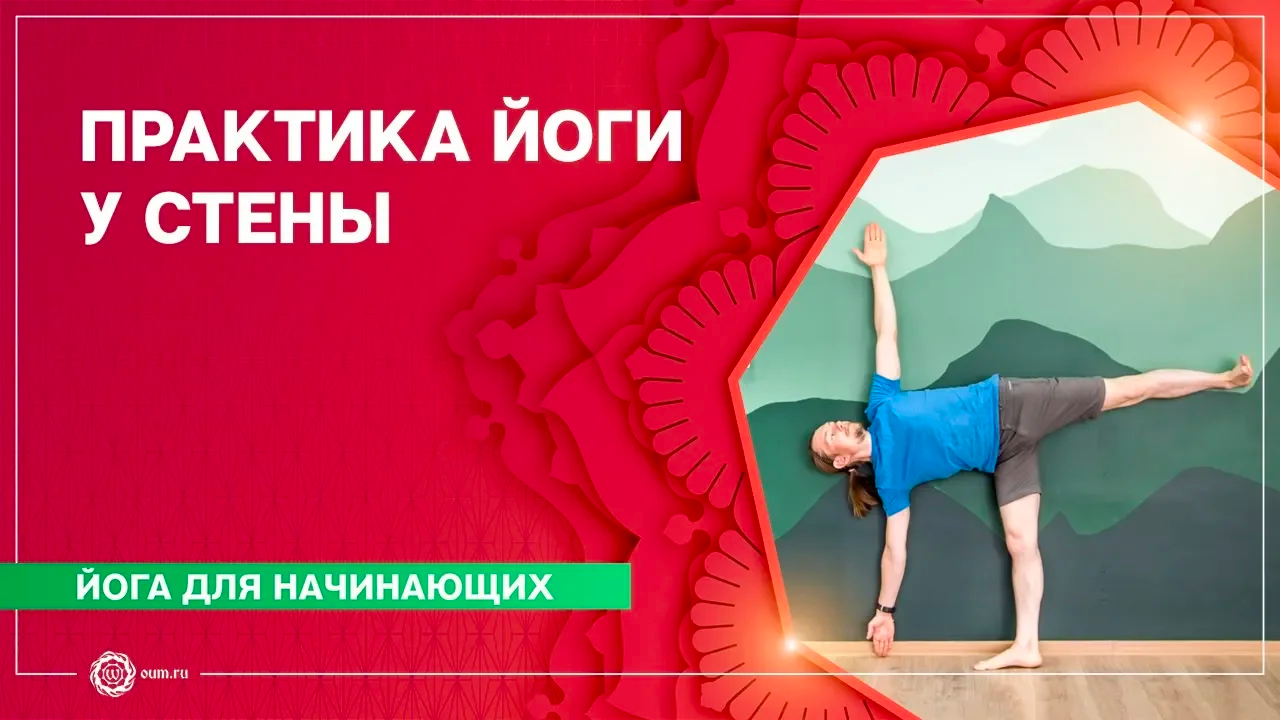 ЙОГА ДЛЯ НАЧИНАЮЩИХ. Практика у стены. Илья Чернышов
