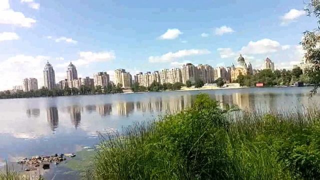 Пробная рыбалка (в гостях) на реке Днепр, место в начале набережной Оболонского района города Киева