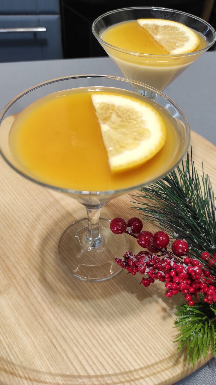 Панакота с апельсином. Легкий пп десерт #shorts