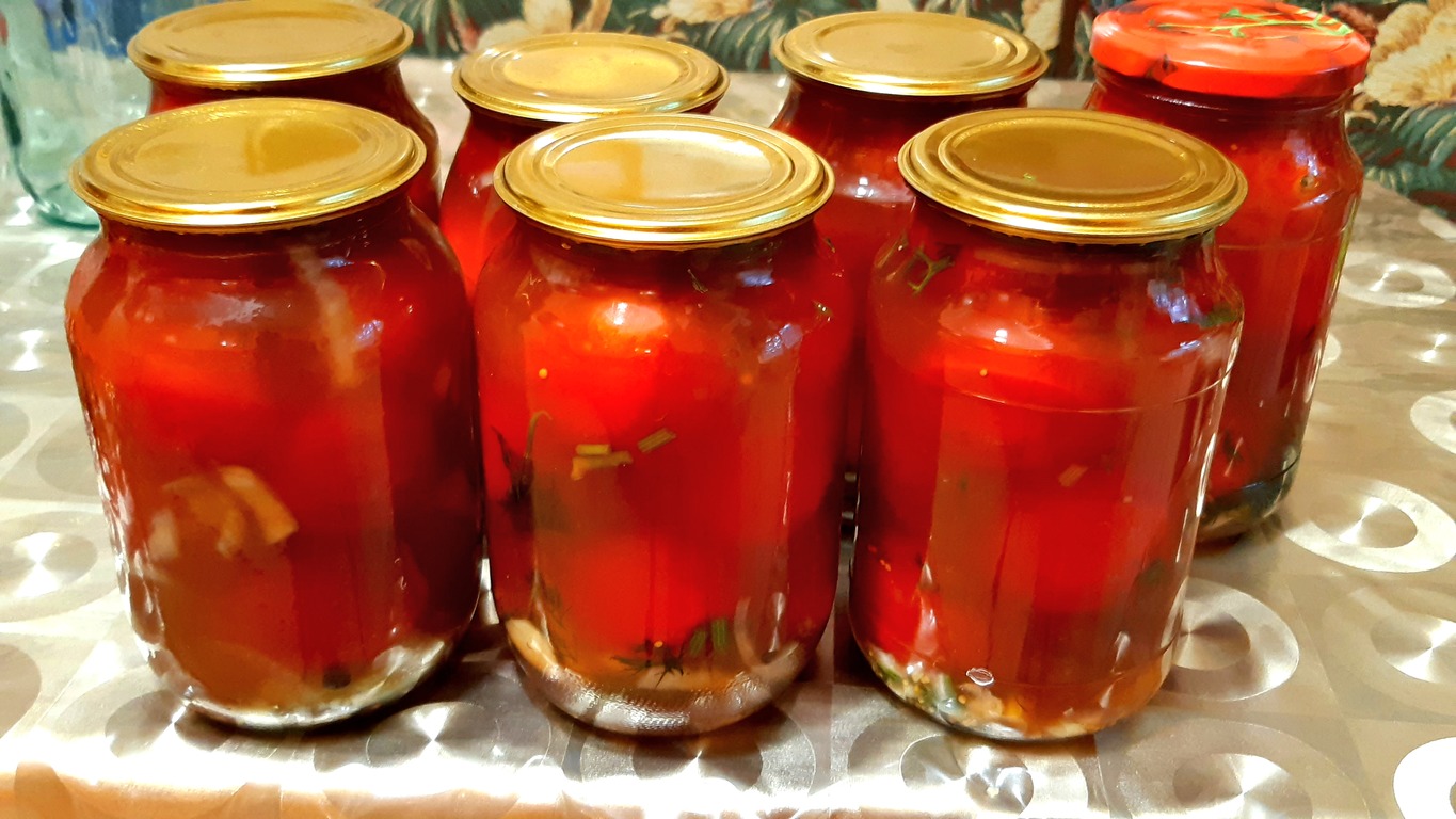ПОМИДОРЫ В С КЕТЧУПОМ ЧИЛИ НА ЗИМУ