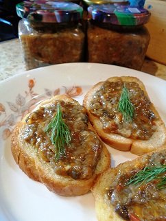 Вкуснейшая грибная икра.