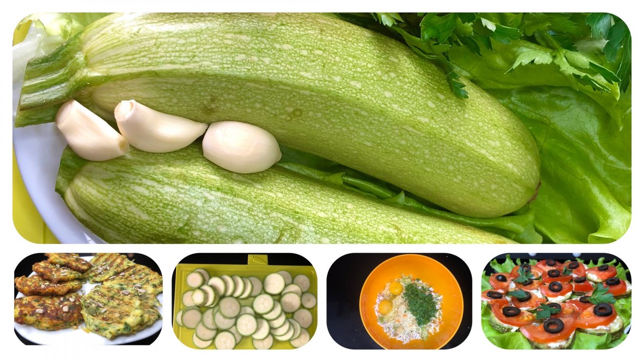 Кабачки рецепты | 4 вкусных рецепта из кабачков | кабачки что приготовить | рецепты просто