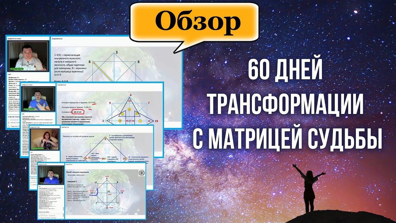 Обзор курса 60 Дней Трансформации с Матрицей Судьбы
