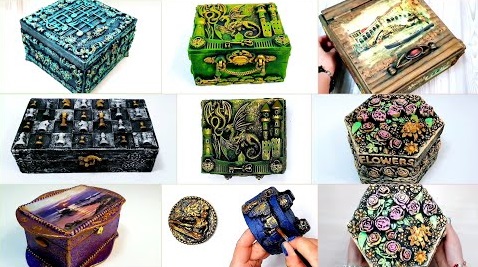 6 идей из картона|шкатулки из картона своими руками |Как сделать шкатулку? |Пошаговая инструкция