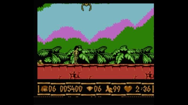 Dendy (Famicom,Nintendo,Nes) 8-bit Jungle Book / Книга Джунглей Level 1 / уровень 1 Прохождение
