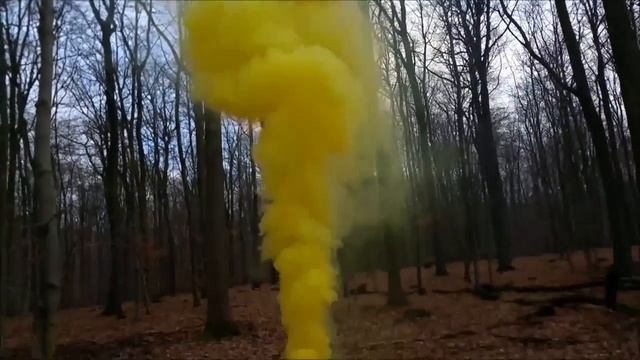 Цветной дым Smoking fountain yellow  MA0512 Yellow