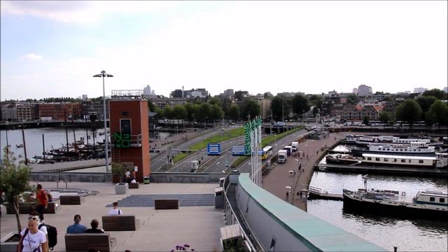 Нидерланды. Амстердам. На крыше Музея NEMO.