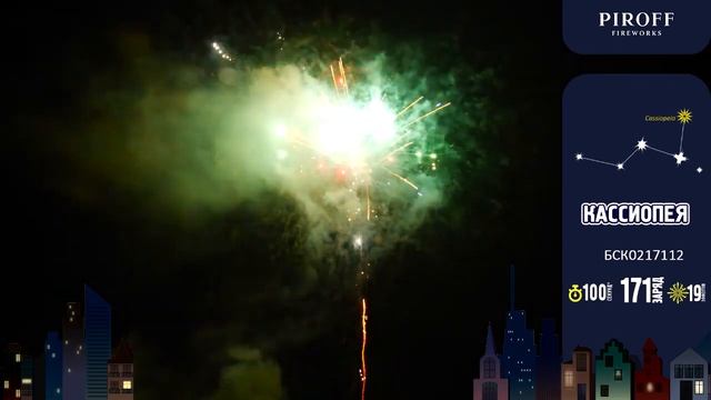 Батарея салютов Кассиопея (171/1,2) БСК0217112