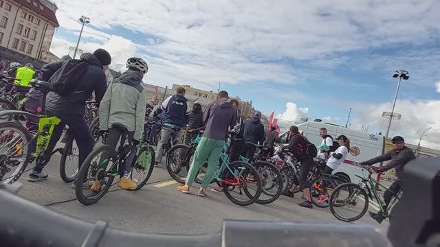 Старт. Маршрут в 6.1 км. Велофестиваль в День города Тулы. 877 лет городу Туле.