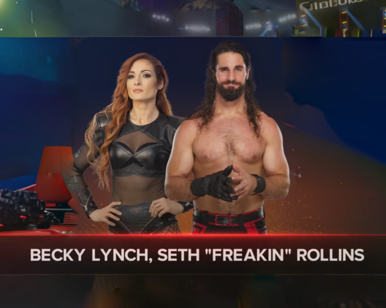 Бекки Линч и Сет Роллинс в финале турнира смешанных команд по рестлингу. WWE 2K24. Часть Вторая.