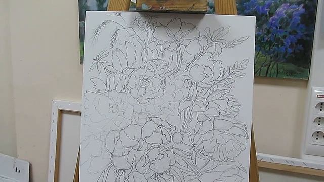 VLOG и ХУДОЖКА: ВЫБОР новой работы | ЦВЕТЫ АКРИЛОМ | БУКЕТ и СЛОМАННЫЕ ДОРОГИ | ЧАСТЬ 1