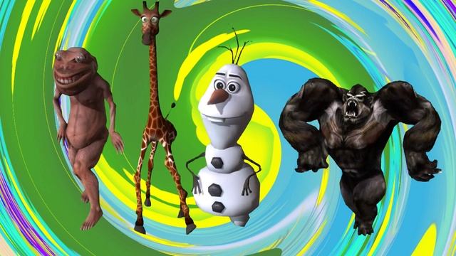 Танцуют звери. Мульти - сценка.