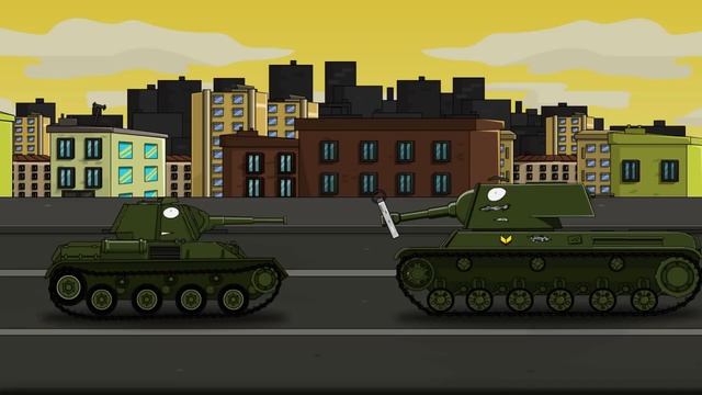 Карл против КВ 6 - Мультики про танки.mp4