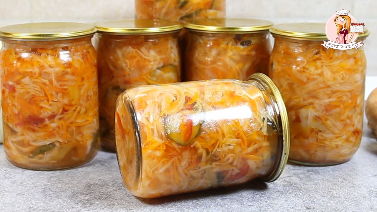 САЛАТ КУБАНСКИЙ – беспроигрышный вариант овощного салата-ассорти на зиму