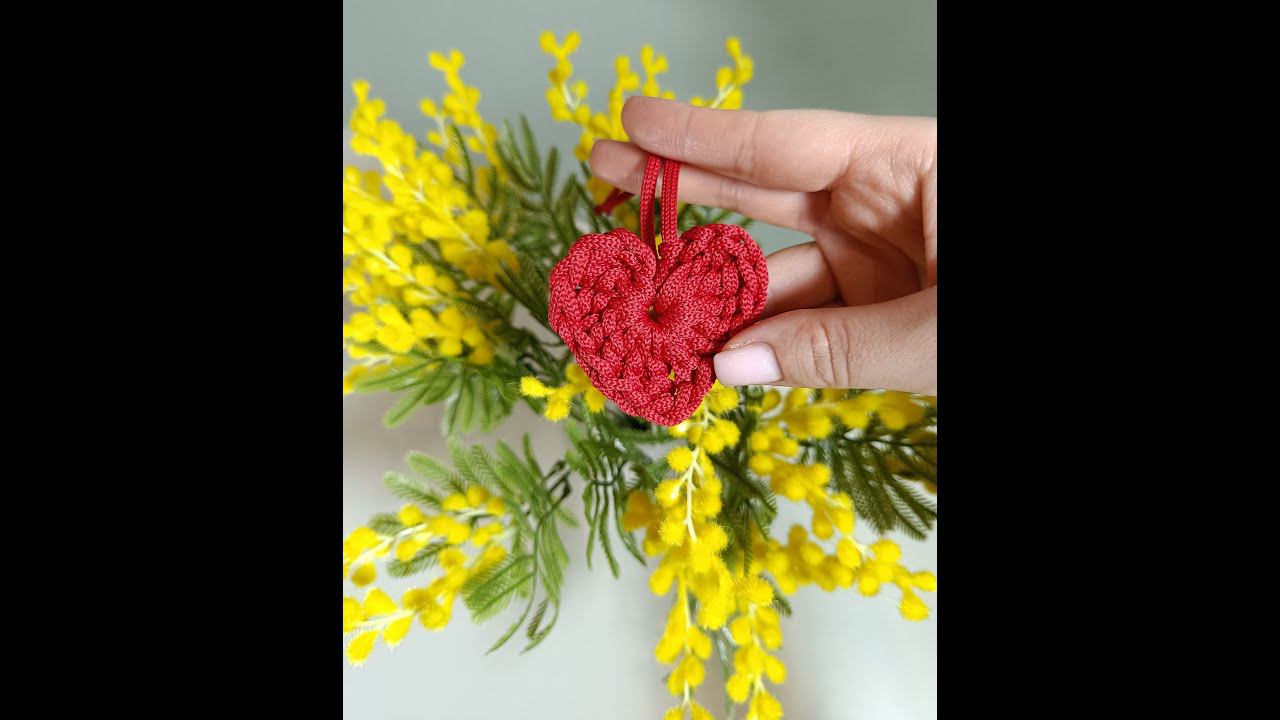 Брелок Сердце ❤️ крючком  легко и просто