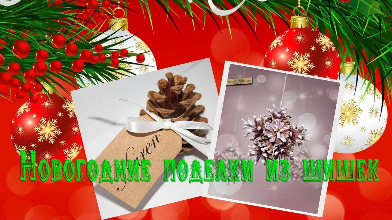 Новогодние поделки из шишек*