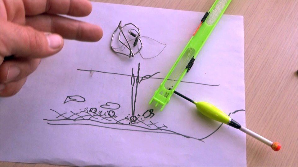 Новая снасть по трудному глубинному карасю с множеством травы и или на дне