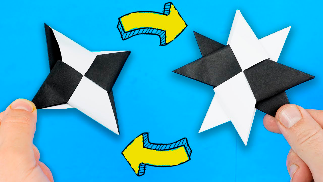 Сюрикен с секретом! Как сделать сюрикен из бумаги Оригами на поделки самоделки