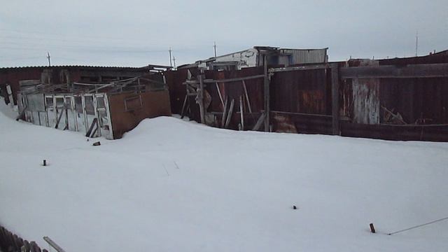 Огород. Много снега