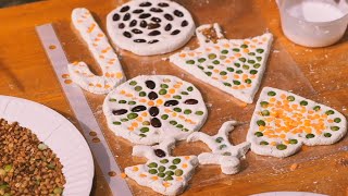 Мастер-класс «Мозаика из зерен на соленом тесте»