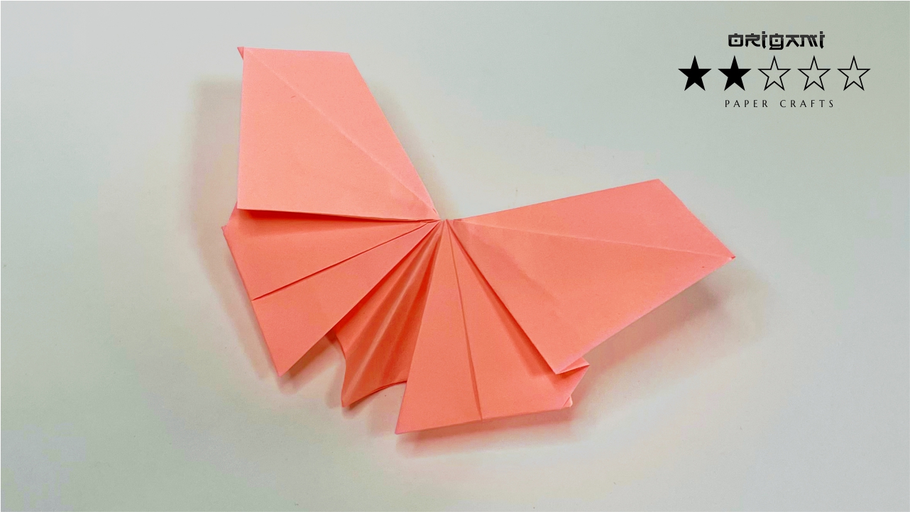Красивая Бабочка Оригами  из листа бумаги. Подробный видео урок. ★★☆☆☆