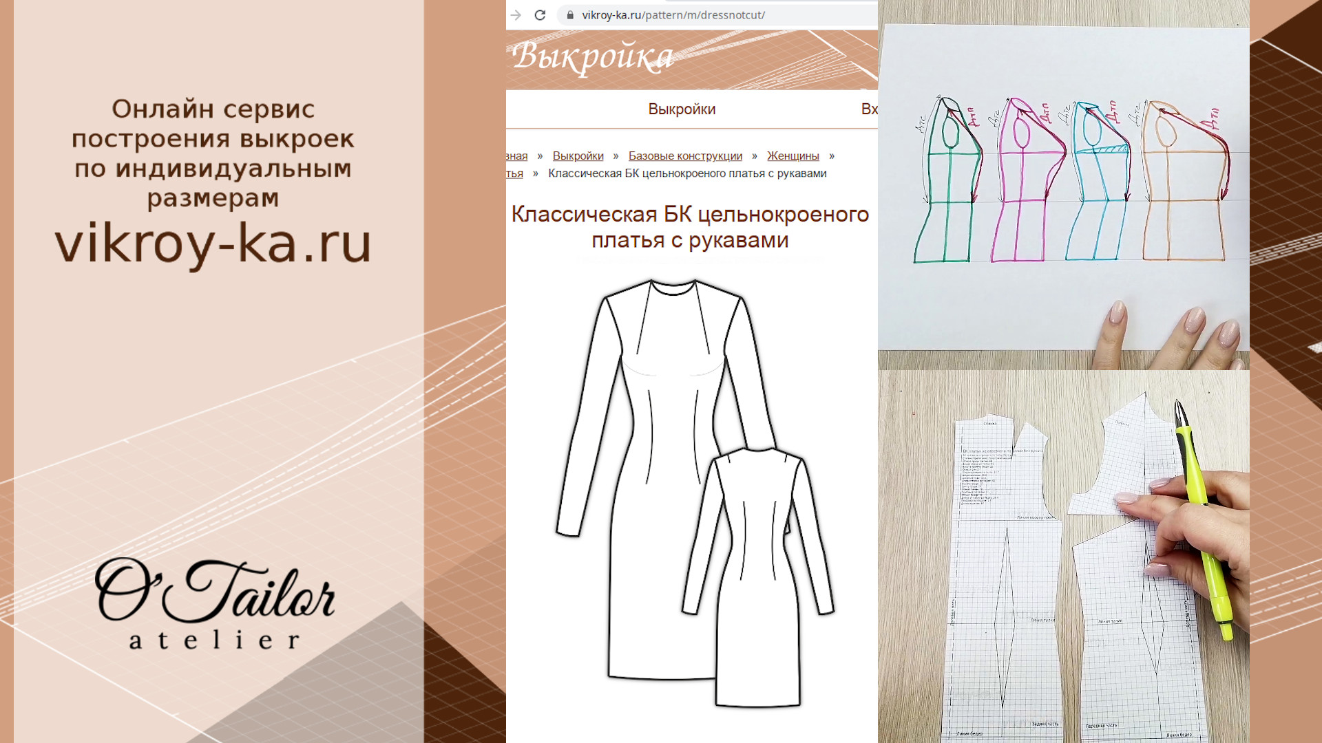 Учет особенностей фигуры на базовых выкройках