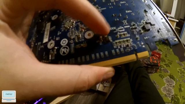 Видеокарта GIGABYTE Radeon HD 6670 не работает / короткое замыкание / ремонт,  кварц,  стаб up0104