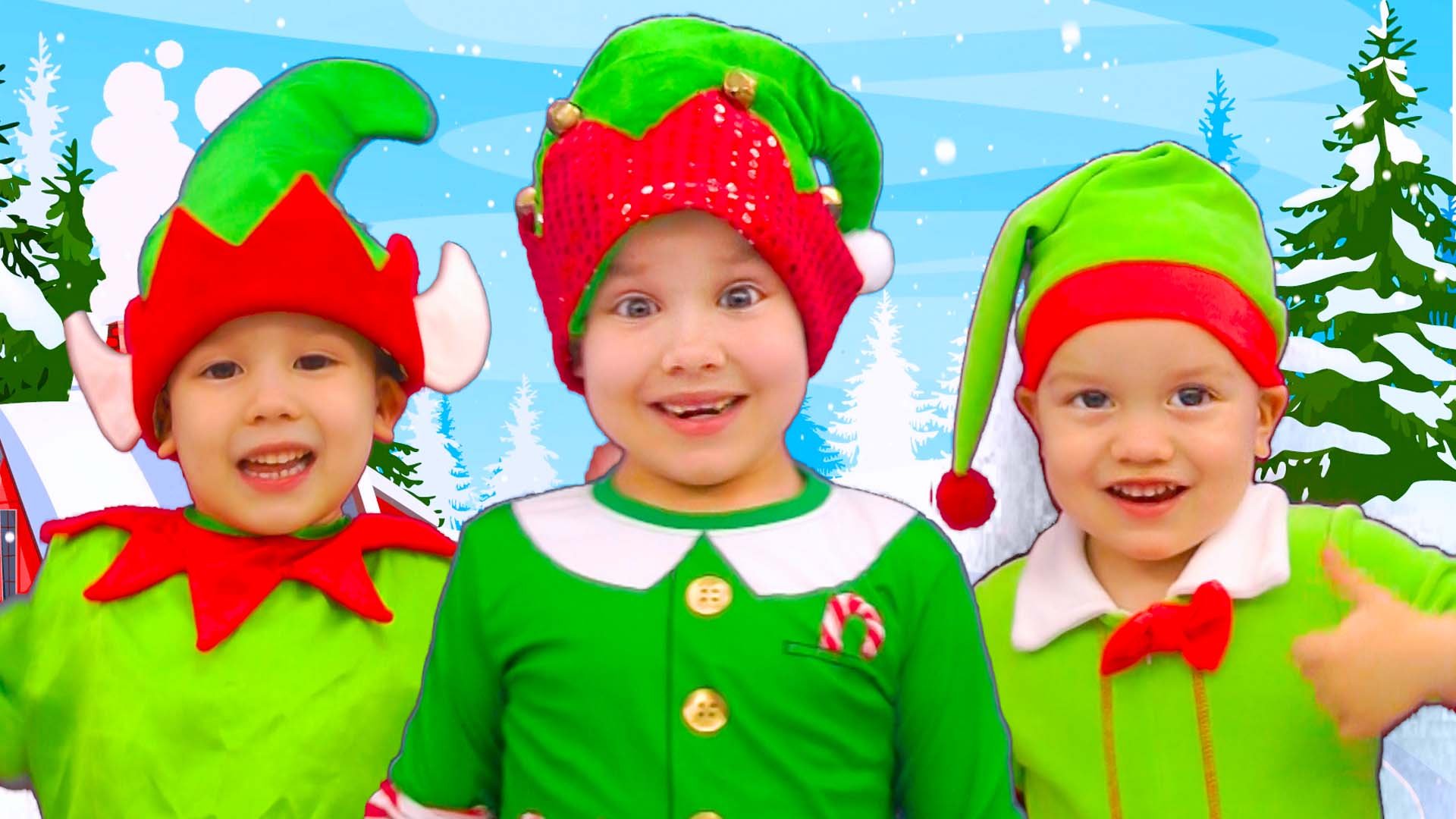 Синий трактор Новогодние песни для детей Песенки про Новый год