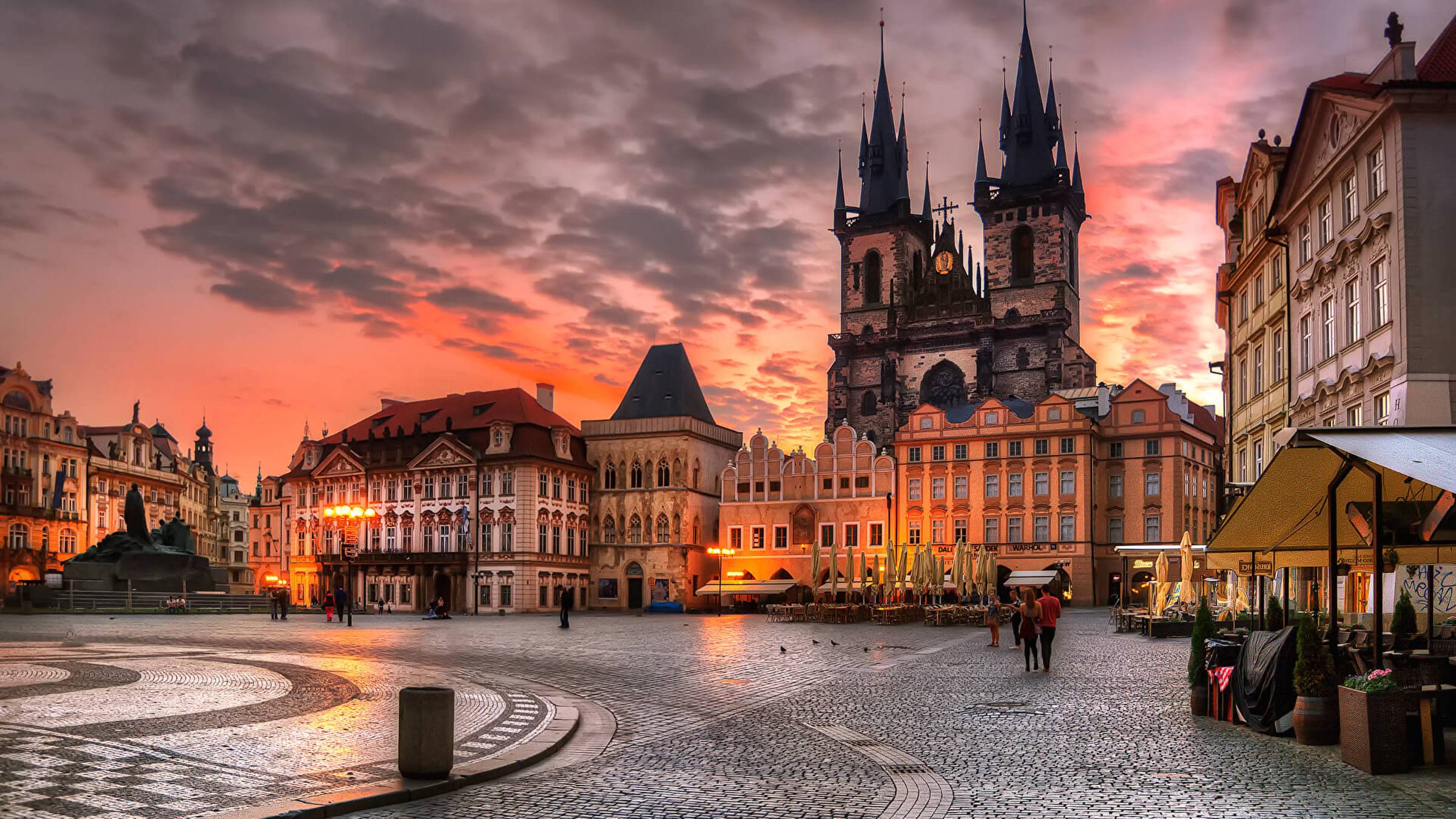 Прогулка под проливным дождем, Прага, Чешская Республика - Rain Ambience 4K | #шариклайф