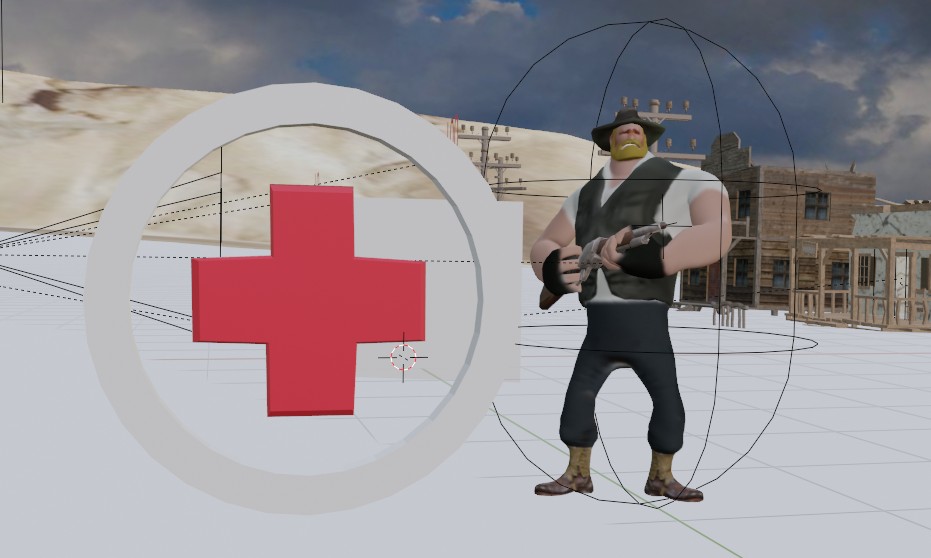 UPBGE Настройка аптечки исчезновение и добавление жизни