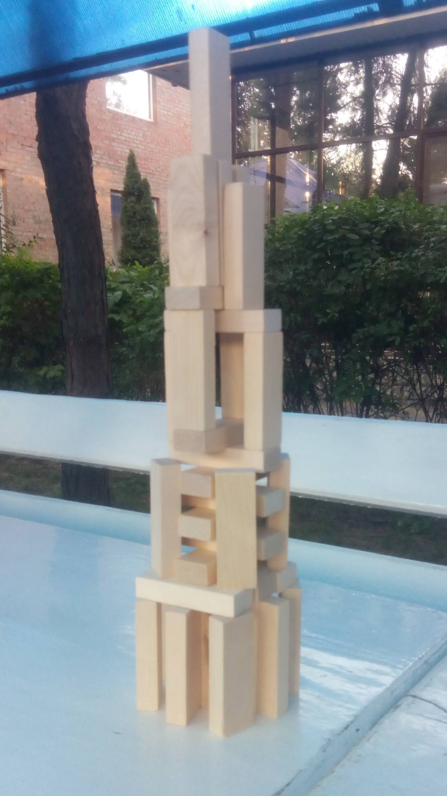 Детское творчество и баловство)) Пирамида / башня из деревянных брусочков. Игра Дженга