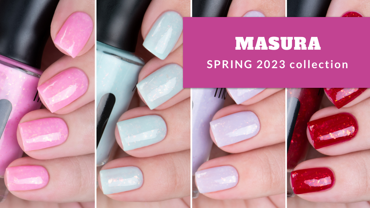 MASURA весна 2023 || коллекция лаков для ногтей со слюдой || обзор и свотчи