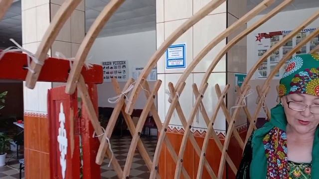 Уникальный этнокультурный экспонат ― туркменскую юрта в Доме культуры аула Эдельбай