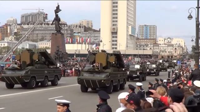 Владивосток 9 мая 2014 Парад военной техники.