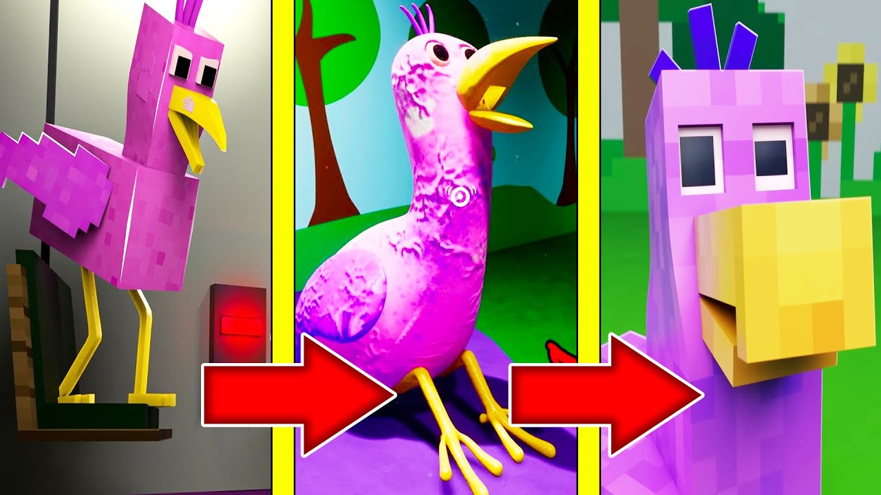 Как менялась ПТИЦА ОПИЛА и её жизненный цикл в майнкрафт ! Эволюция OPILA BIRD GARTEN OF BANBAN