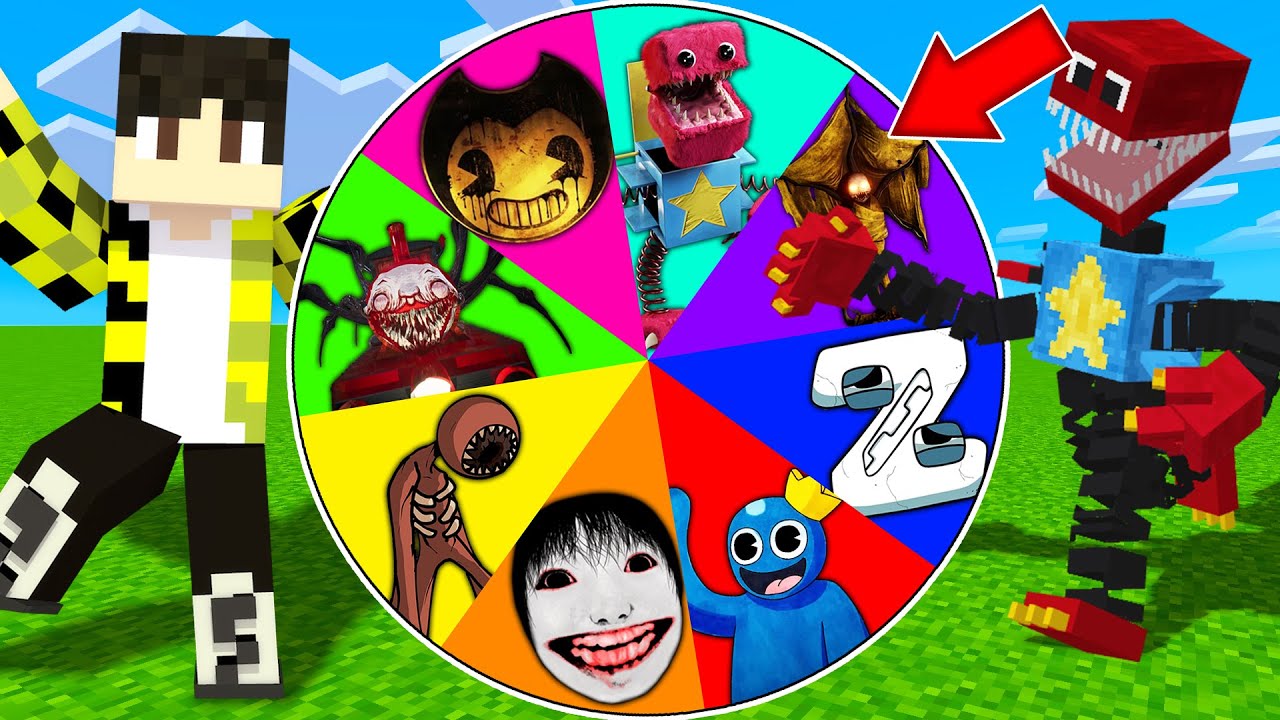 Нашёл колесо фортуны БОКСИ БУ БЕНДИ РАДУЖНЫЕ ДРУЗЬЯ НЕКСТБОТ ДВЕРИ ФИГУРА ТИТАН Z в майнкрафт !