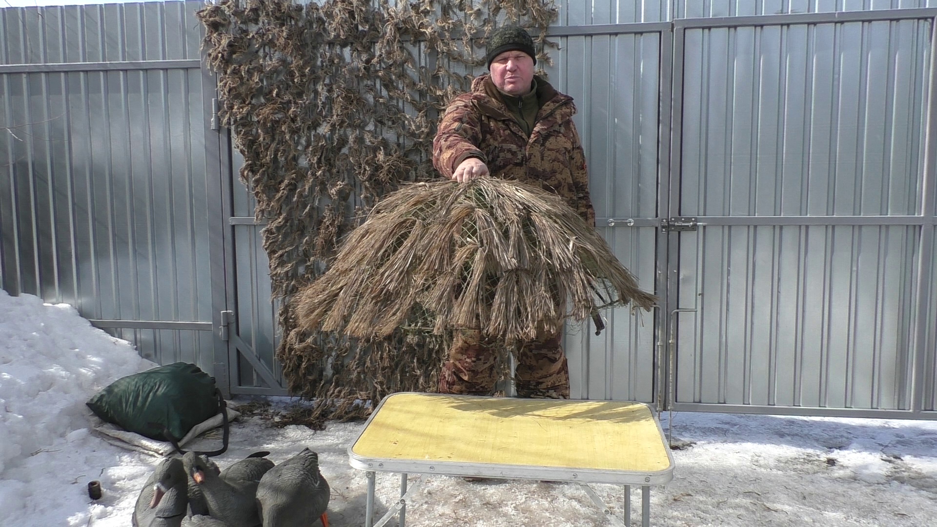 Обзор самодельных приспособлений для охоты на гуся и гусиные чучела.Goose hunting accessory overview