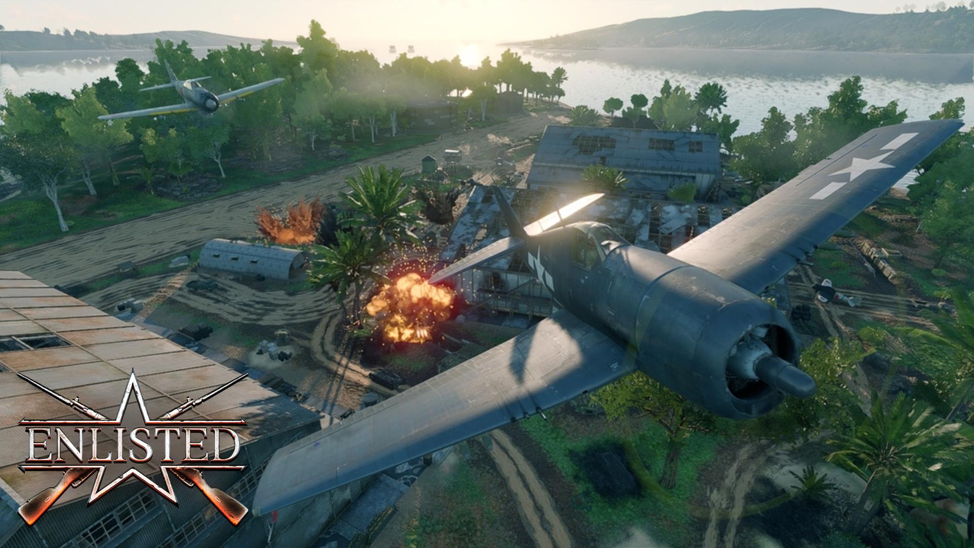 Enlisted - Побережье Гуадалканала (Противостояние) Битва за Тихий океан (Без комментариев)